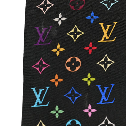 Louis Vuitton Silk Monogram Multicolor Bandeau Black 4 of 6
