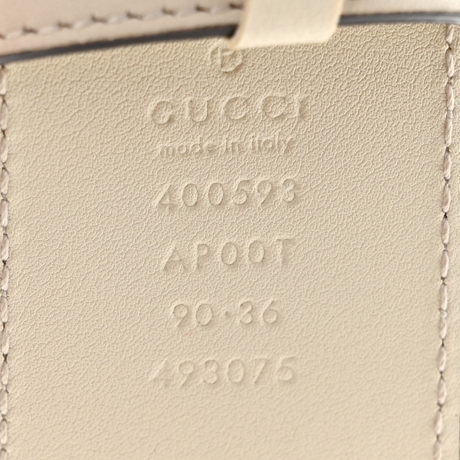 Gucci Calfskin Double G 40mm Belt 90 36 Mystic White 3 of 5