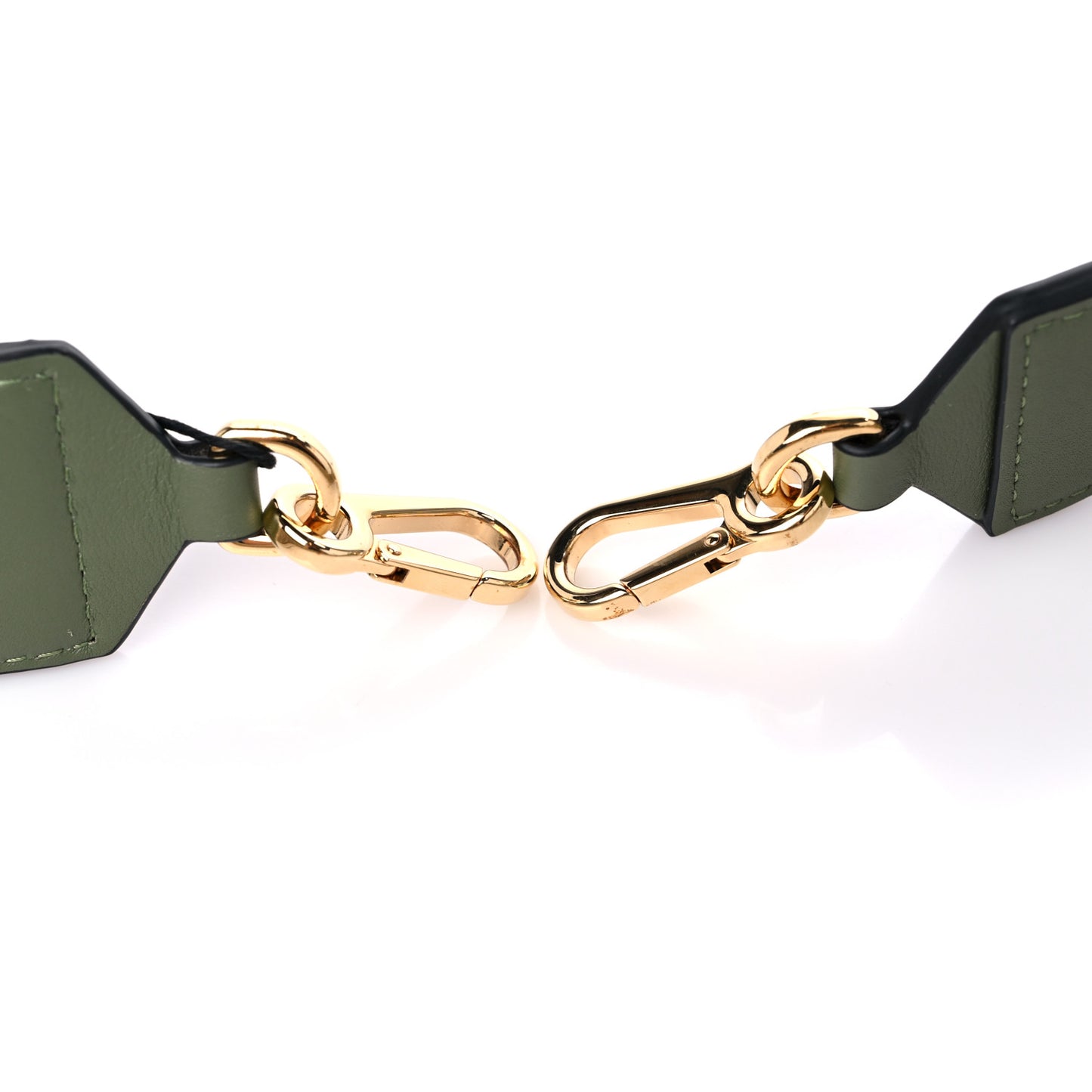 Calfskin Jacquard Anagram Strap Green Avocado Green