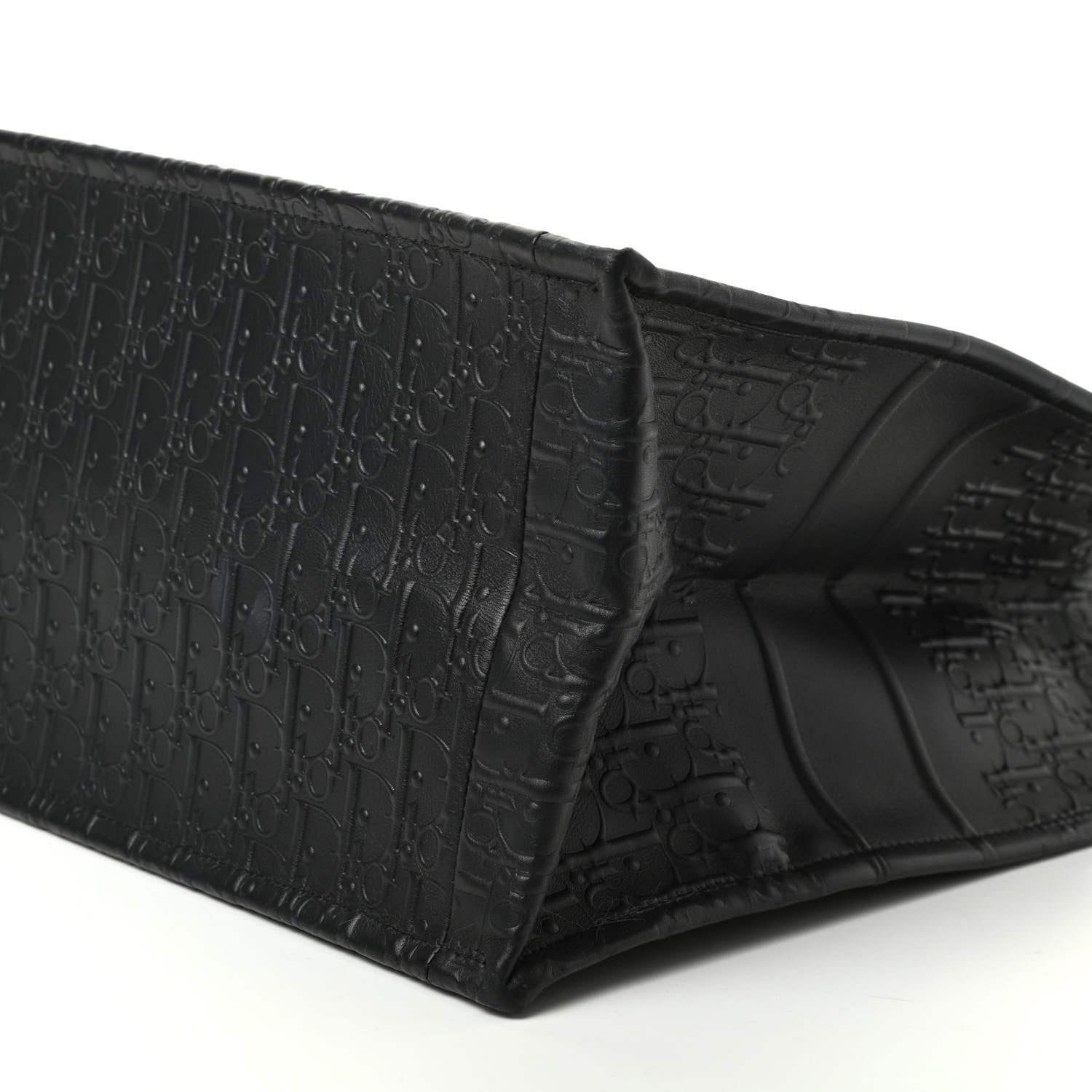 Christian Dior Oblique Calfskin Embossed Book Tote Black 7 of 9