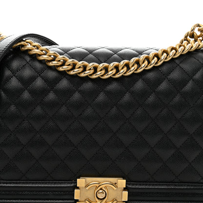Chanel Caviar Quilted New Medium Boy Flap Black 5 of 12
