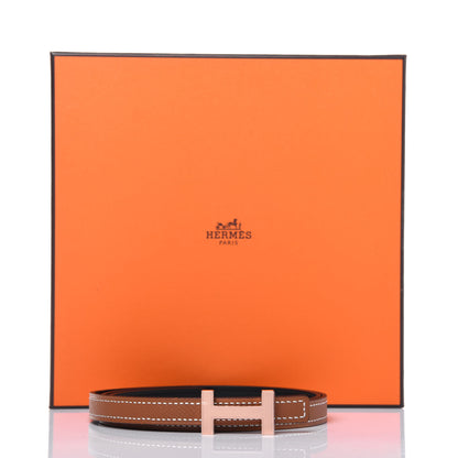 Hermes Swift Epsom 13mm Focus Belt 80 Black Gold 6 of 6