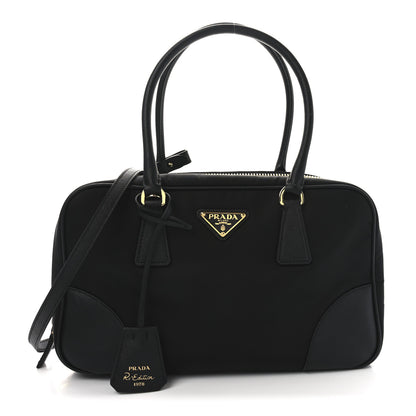 Prada Re-Nylon Saffiano Medium Re-Edition 1978 Two Handle Bag Black 1 of 9