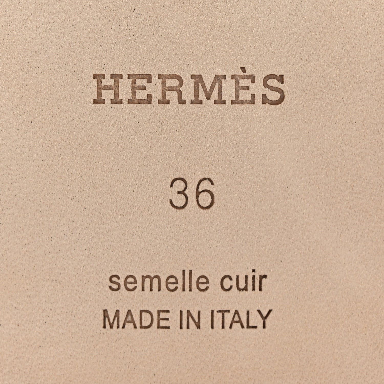 Hermes Epsom Oran Sandals 36 Etoupe 6 of 14
