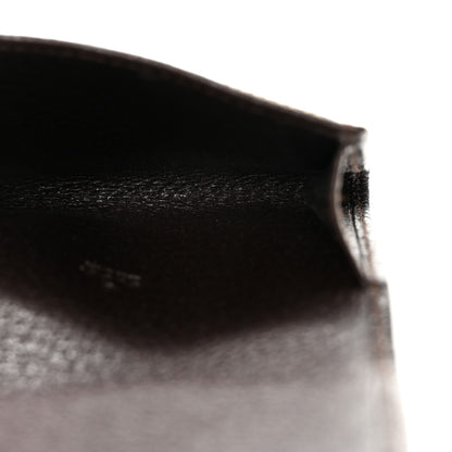 Gucci GG Monogram Card Case Flap Wallet Dark Brown 5 of 6