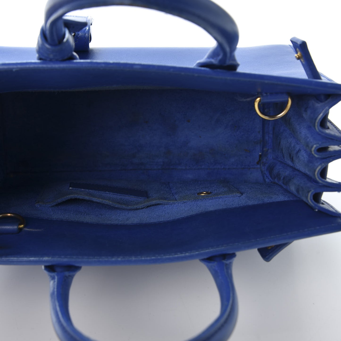 Calfskin Nano Sac De Jour Royal Blue