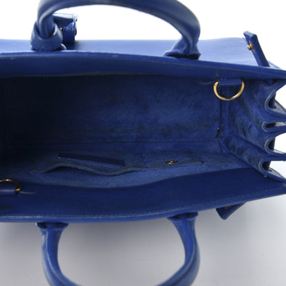 Saint Laurent Calfskin Nano Sac De Jour Royal Blue 4 of 16