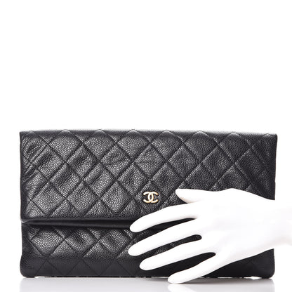 Chanel Caviar Quilted CC Beauty Clutch Black 2 of 9