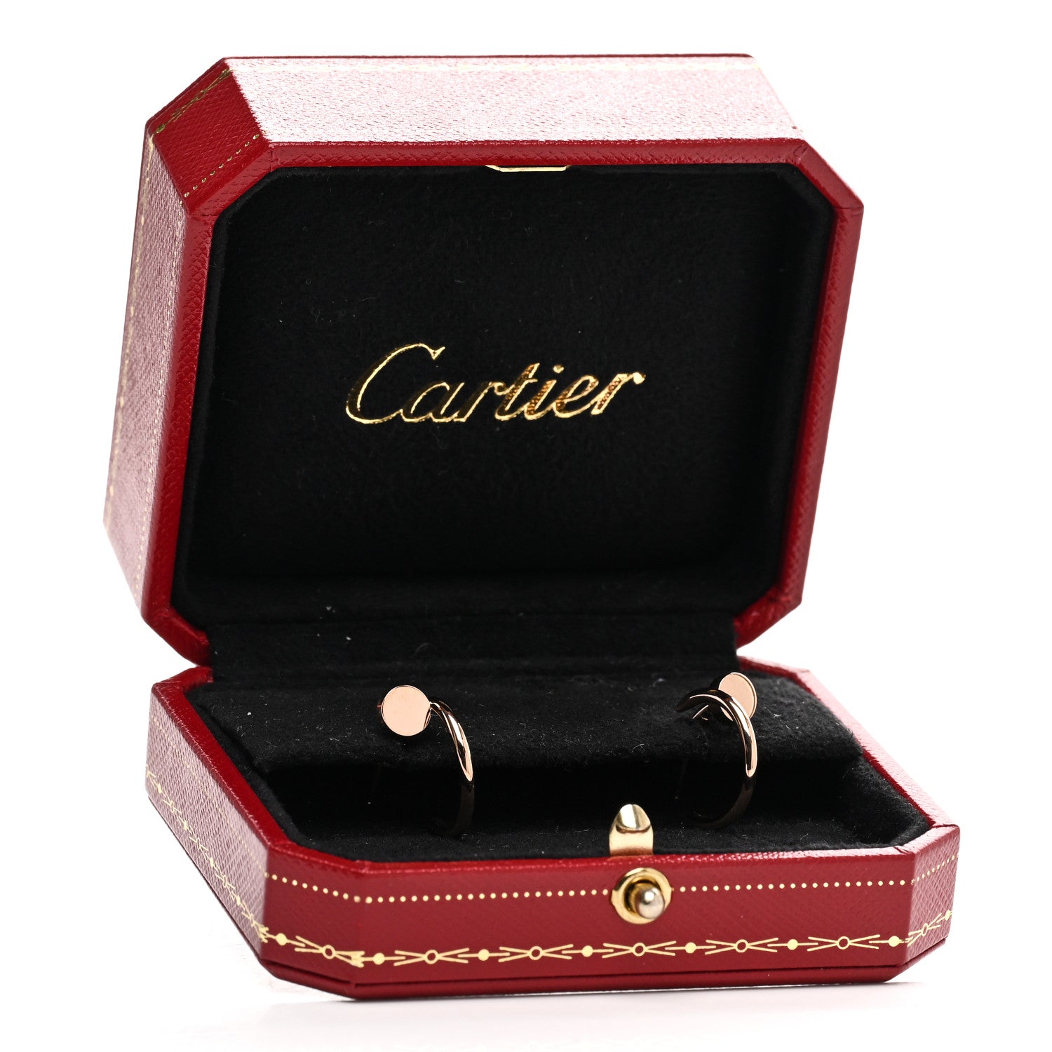 Cartier 18K Pink Gold Juste Un Clou Hoop Earrings 5 of 5