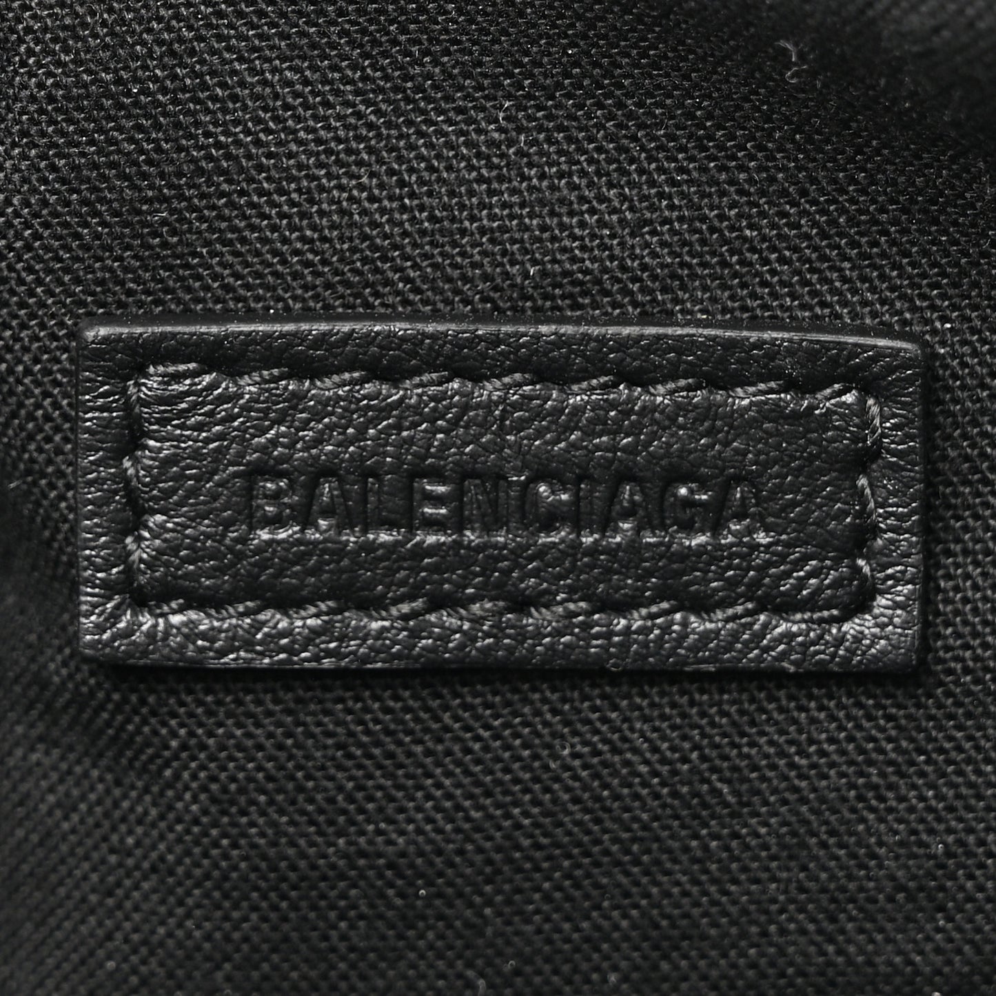 Agneau Arena Crystal Neo Nano Cagole Handbag Black