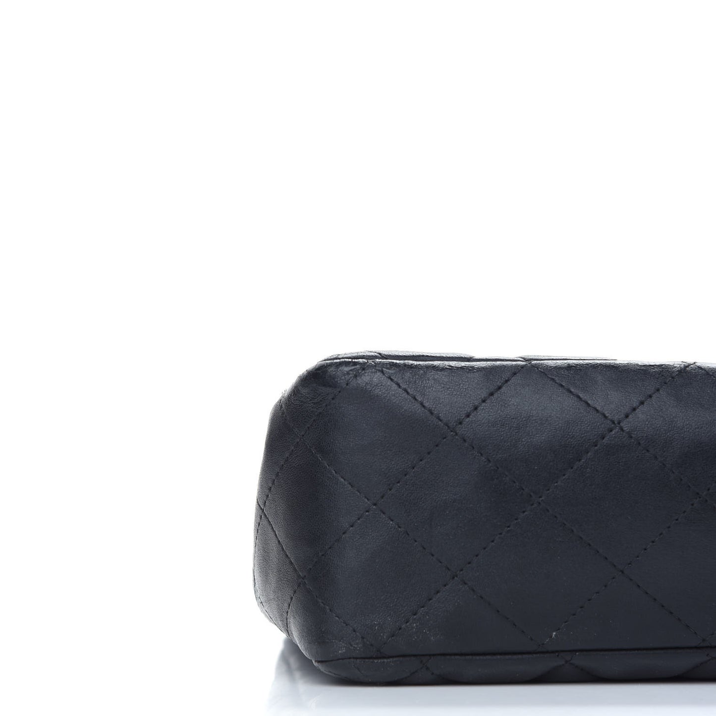 Lambskin Quilted Jumbo Single Flap Black
