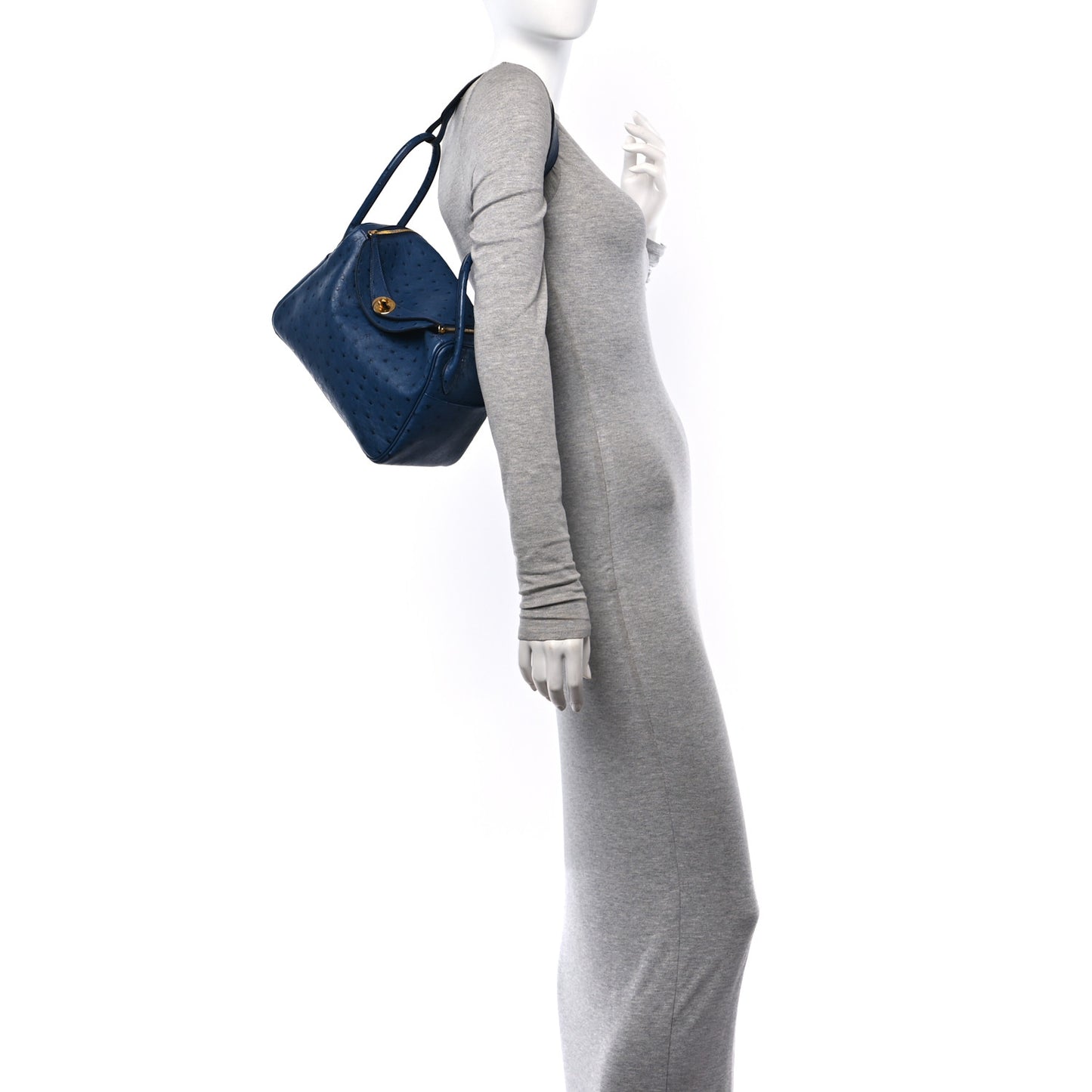 Ostrich Lindy 26 Bleu Iris