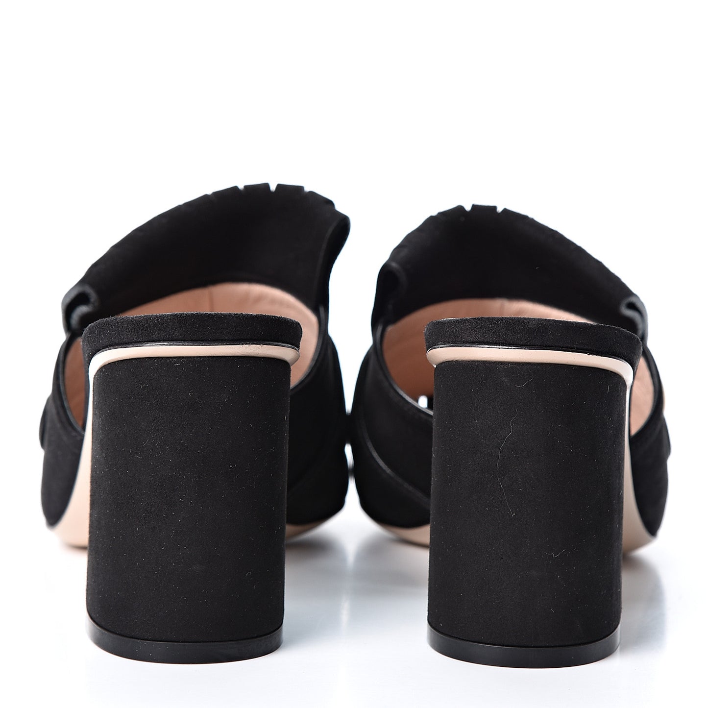 Kid Scamosciato GG Marmont Fringe 75mm Slide Sandals 37.5 Black