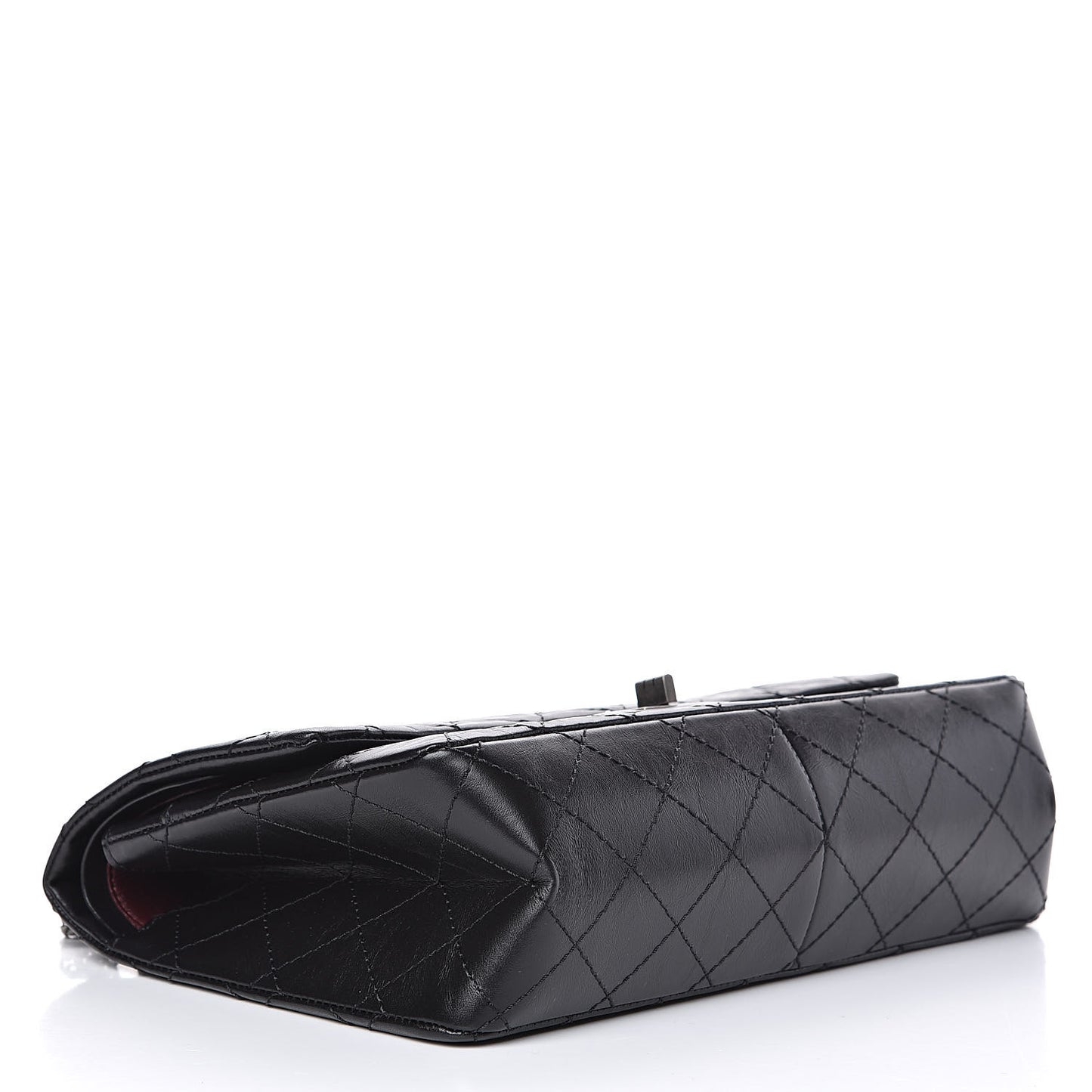 Aged Calfskin Quilted 2.55 Reissue 226 Flap Black
