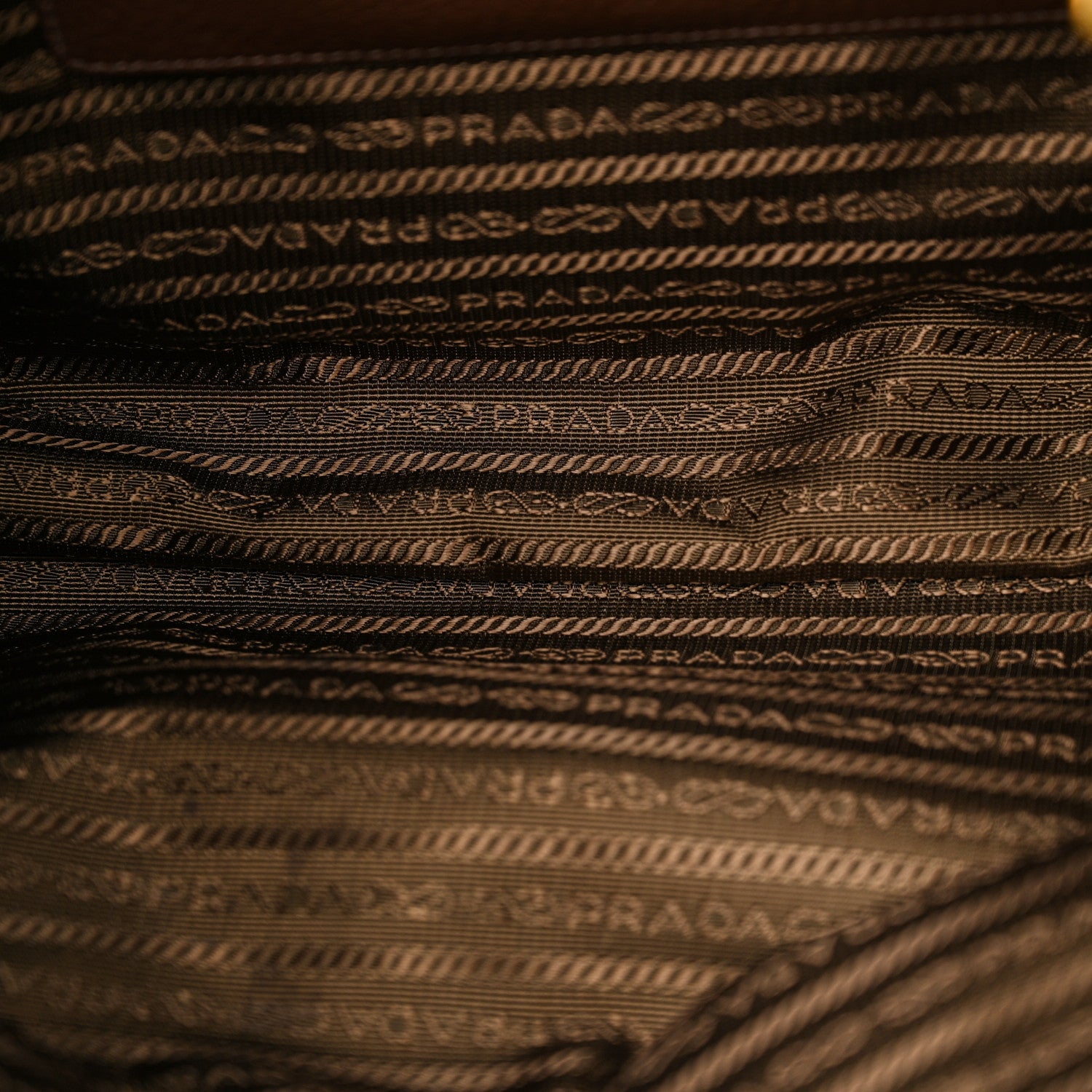 Prada Vitello Daino Shopping Satchel Bruciato 5 of 13