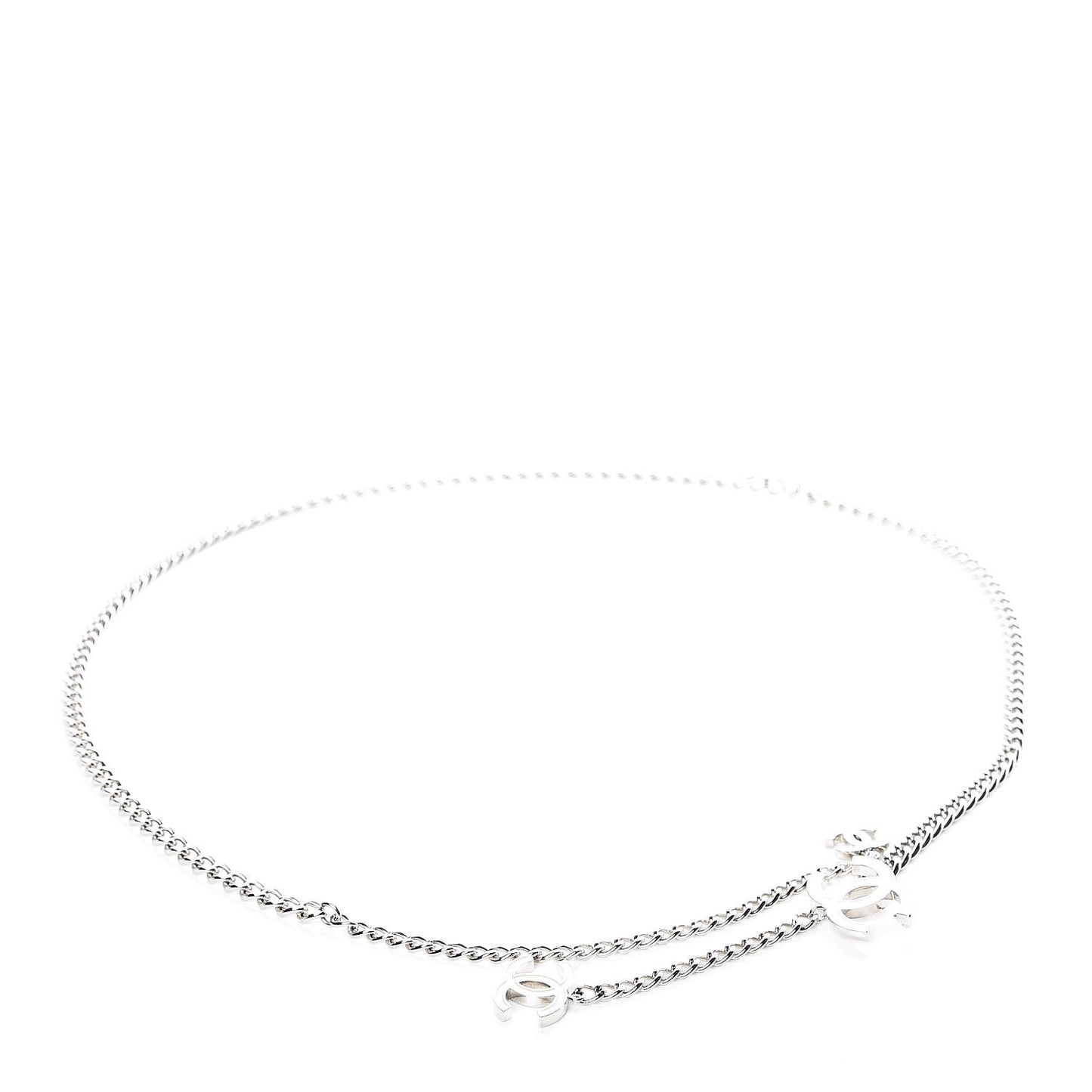 Enamel CC Ceinture Fantai Adjustable Belt Silver