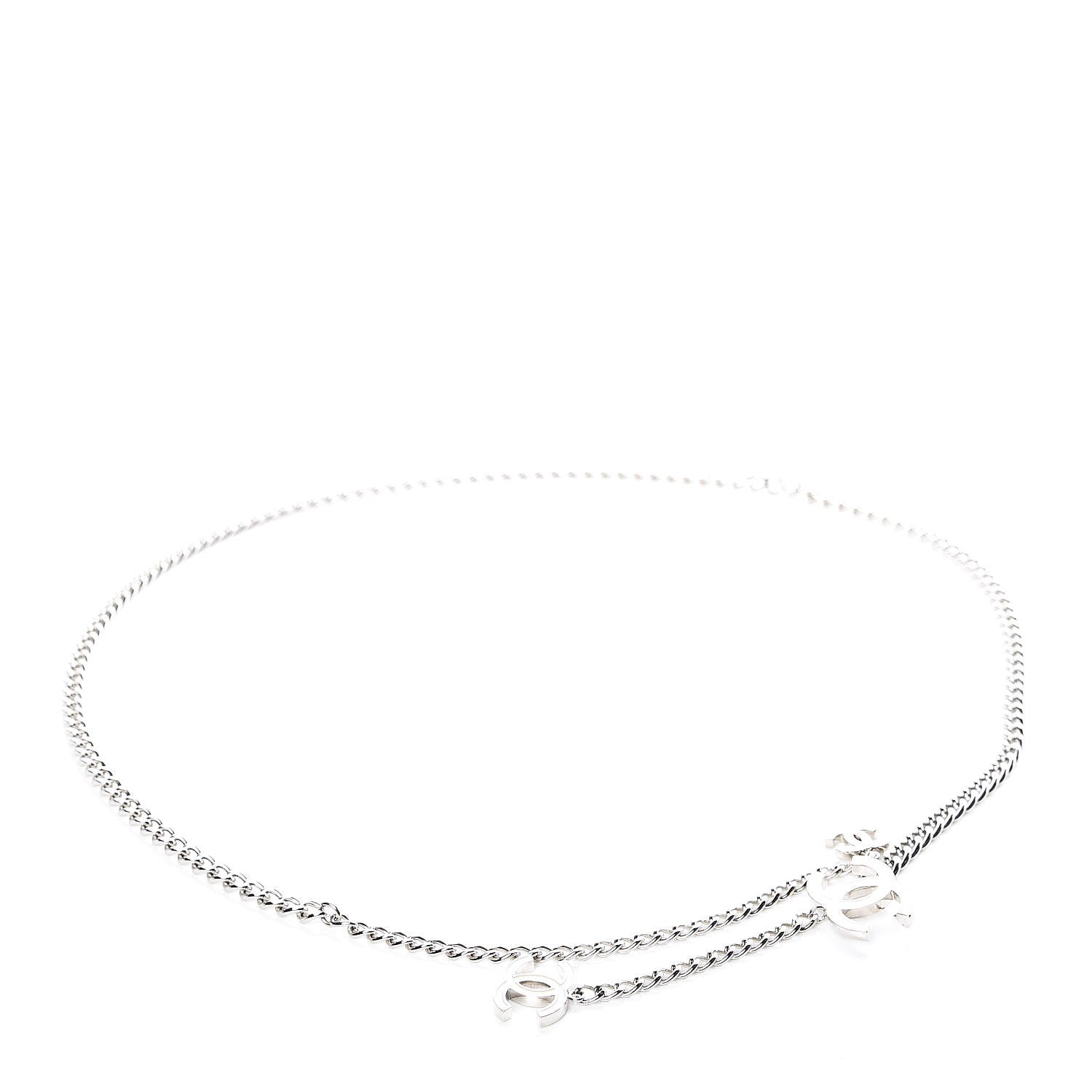 Chanel Enamel CC Ceinture Fantai Adjustable Belt Silver 1 of 4