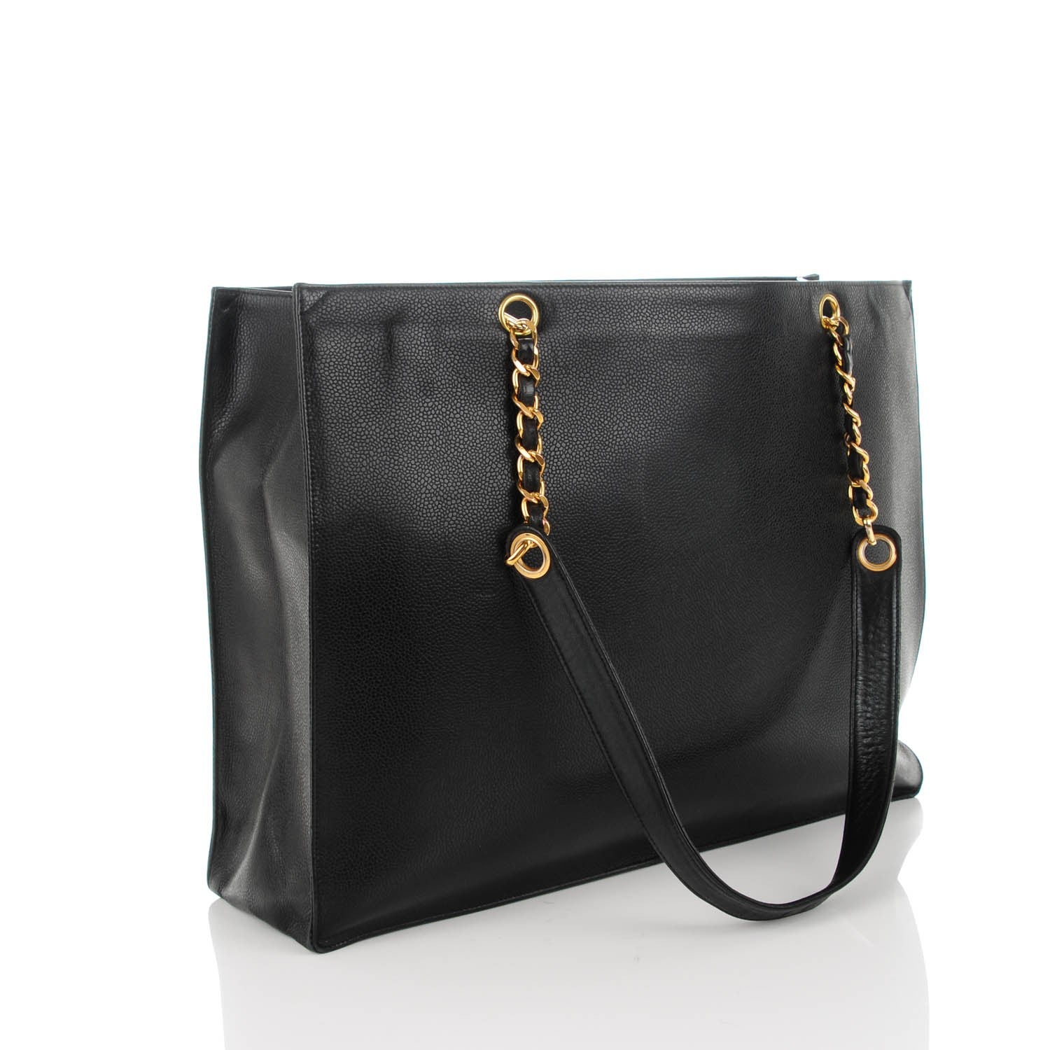 Chanel Caviar CC Shopper Tote Black 3 of 8