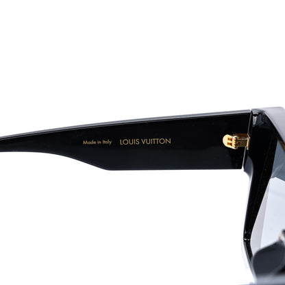 Louis Vuitton Acetate Swarovski Crystal Cyclone Sunglasses Z1578W Black 6 of 8