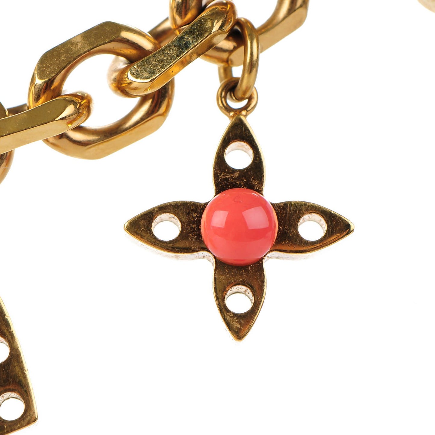 Monogram Hide and Seek Necklace Gold