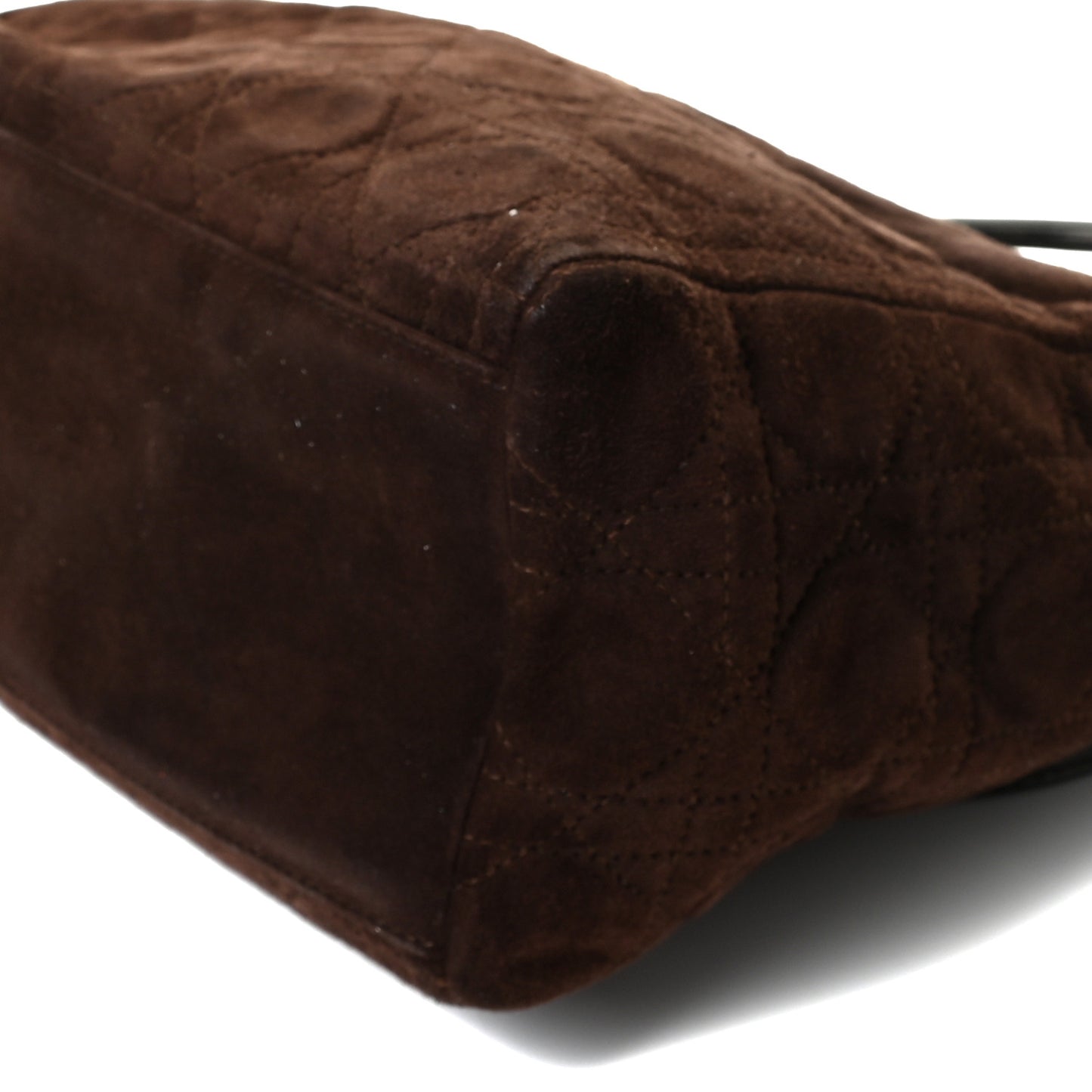 Suede Cannage Medium Lady Dior Brown