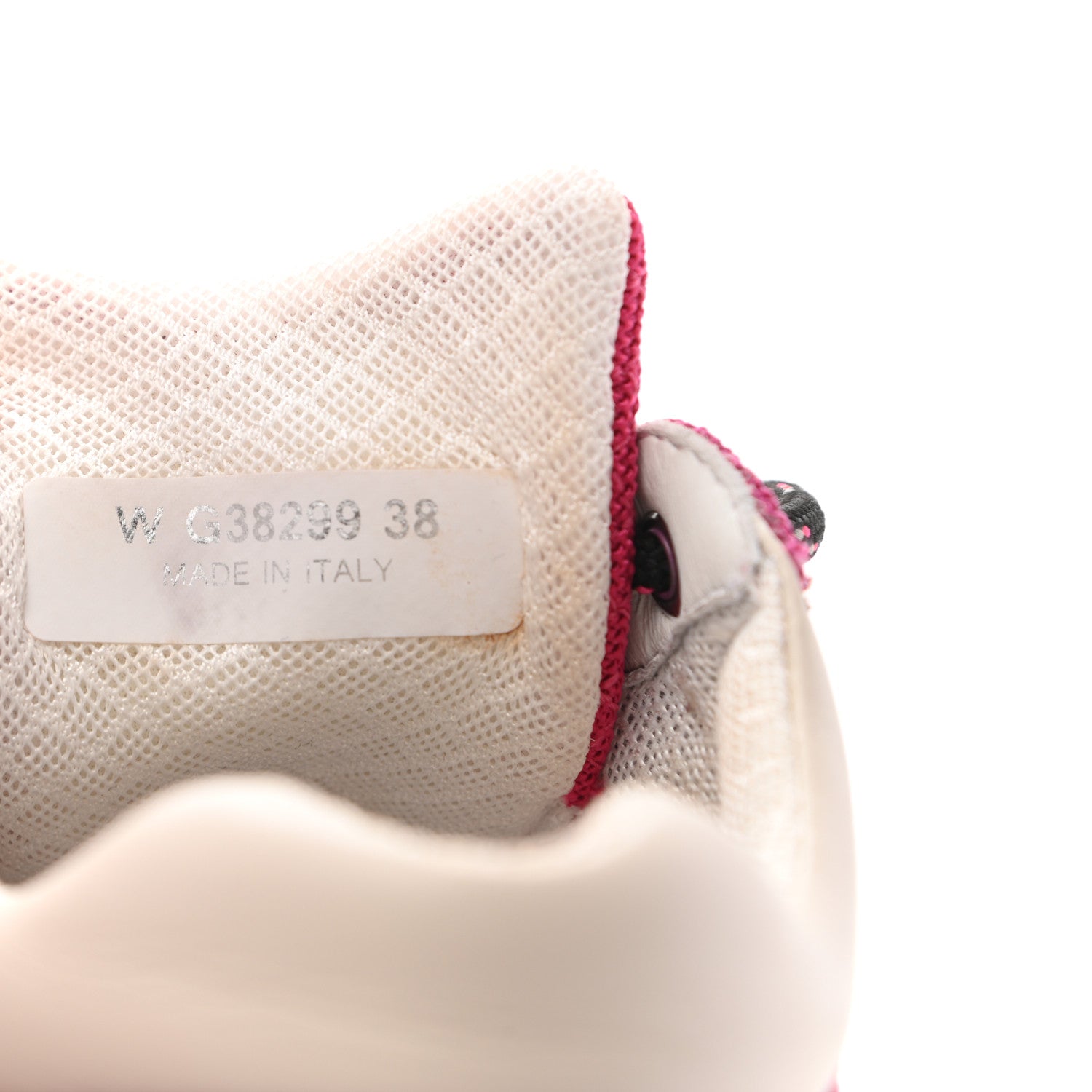 Chanel Mesh Suede Calfskin Grained Calfskin Womens CC Sneakers 38 Dark Pink Silver 13 of 14