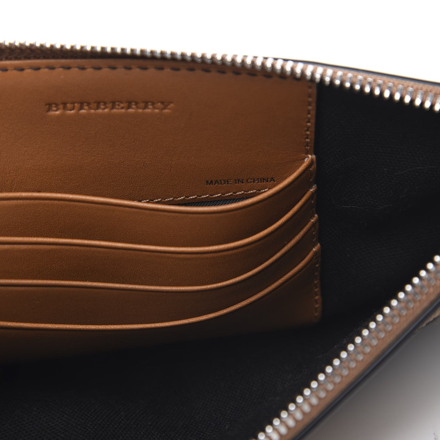 Mega Check Peyton Crossbody Clutch Bag Saddle Brown
