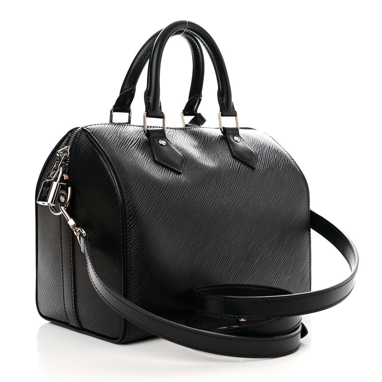 Louis Vuitton Epi Speedy Bandouliere 25 Black 3 of 10
