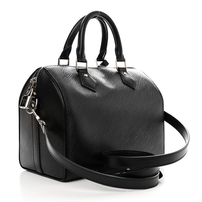 Louis Vuitton Epi Speedy Bandouliere 25 Black 3 of 10