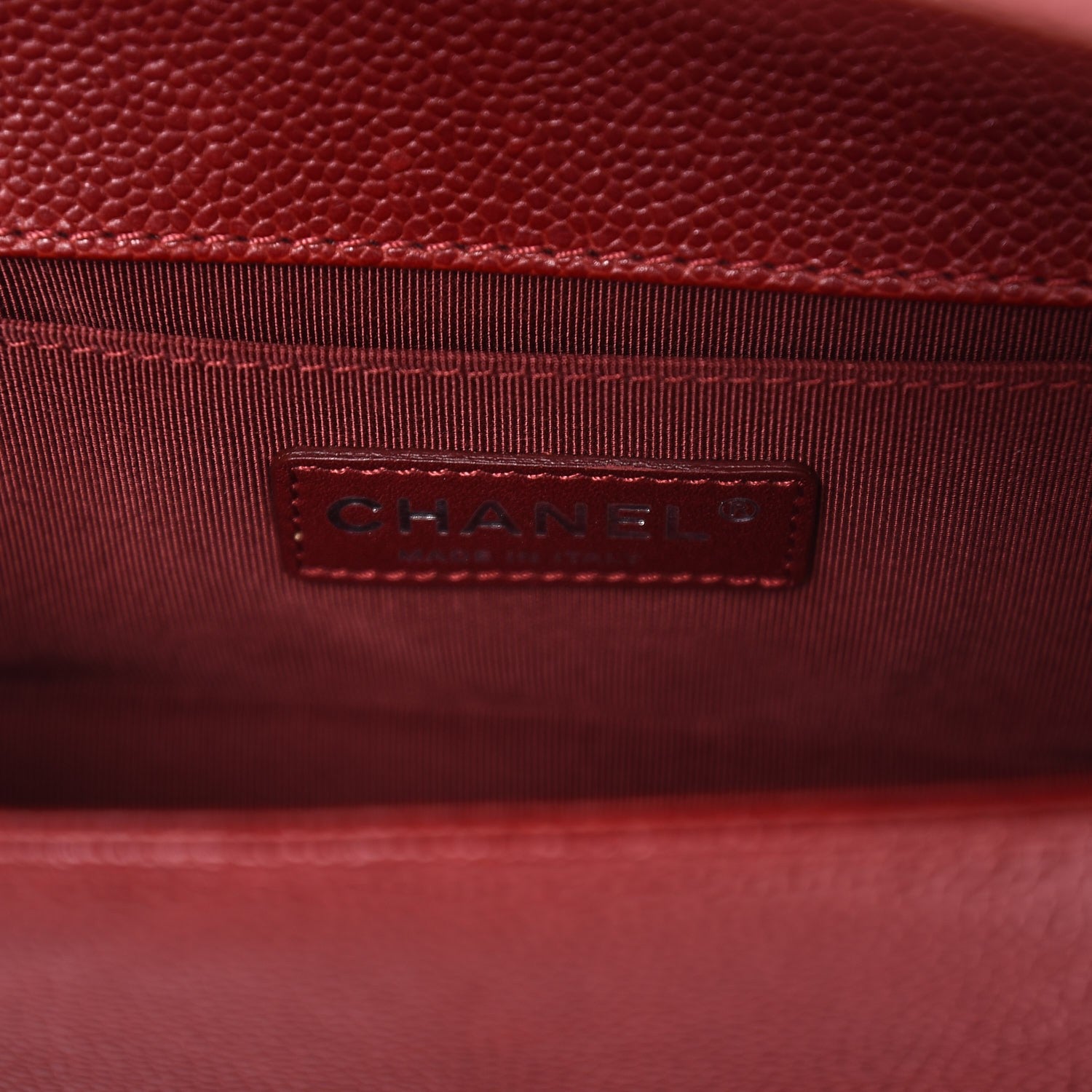 Chanel Caviar Quilted Small Boy Flap Dark Red 6 of 8