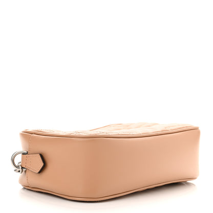 Gucci Calfskin Matelasse Aria Small GG Marmont Chain Shoulder Bag Camelia 4 of 12