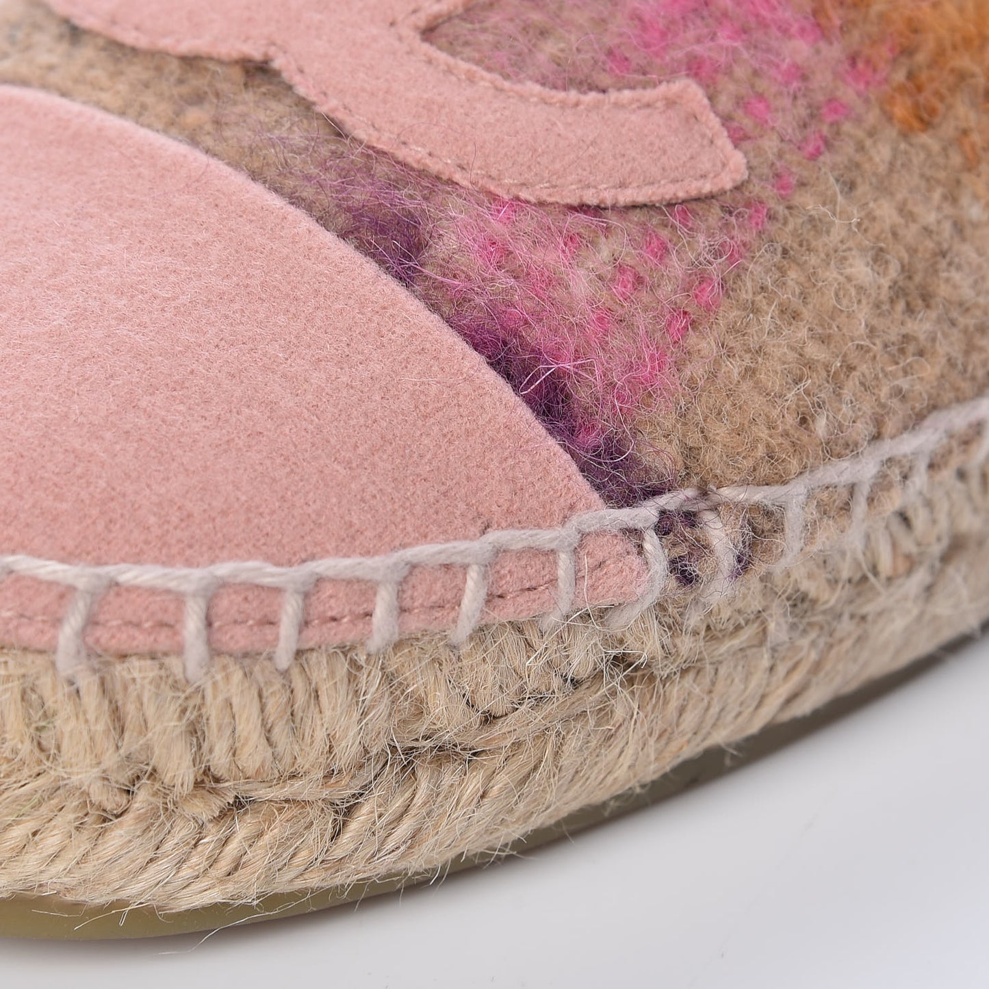 Tweed CC Espadrilles 35 Pink Multicolor