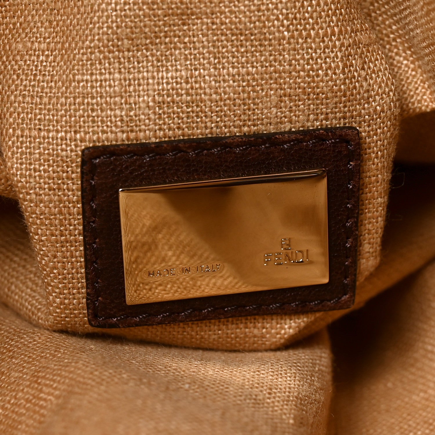 Fendi Zucca Nappa Nuvolata Vitello Tortuga Spy Tobacco Moro 7 of 11