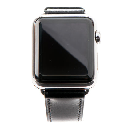 Hermes Veau Swift 38mm Apple Watch Single Tour Black 1 of 10