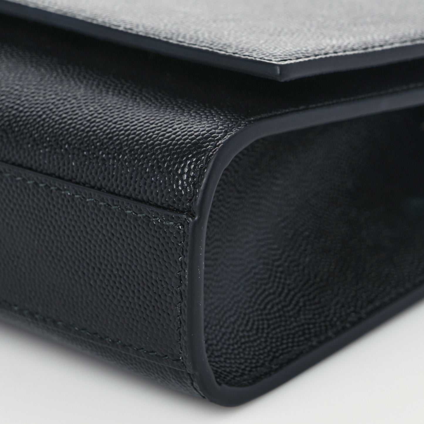 Grain De Poudre Medium Classic Monogram Kate Satchel Black