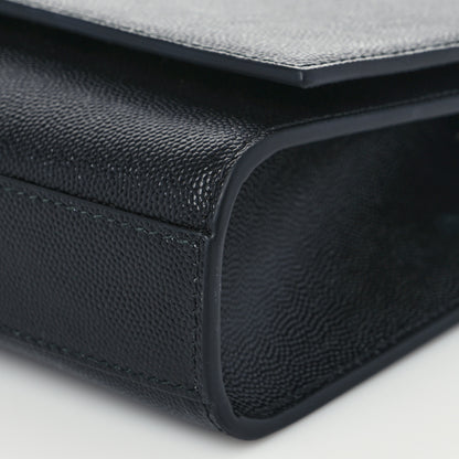 Saint Laurent Grain De Poudre Medium Classic Monogram Kate Satchel Black 8 of 8