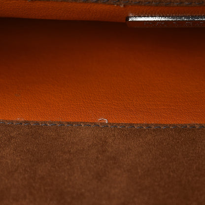 Prada Suede Grommet Frame Satchel Tabacco 8 of 10