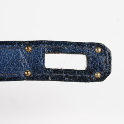 Hermes Ostrich Kelly Longue Wallet Bleu Roi 16 of 16