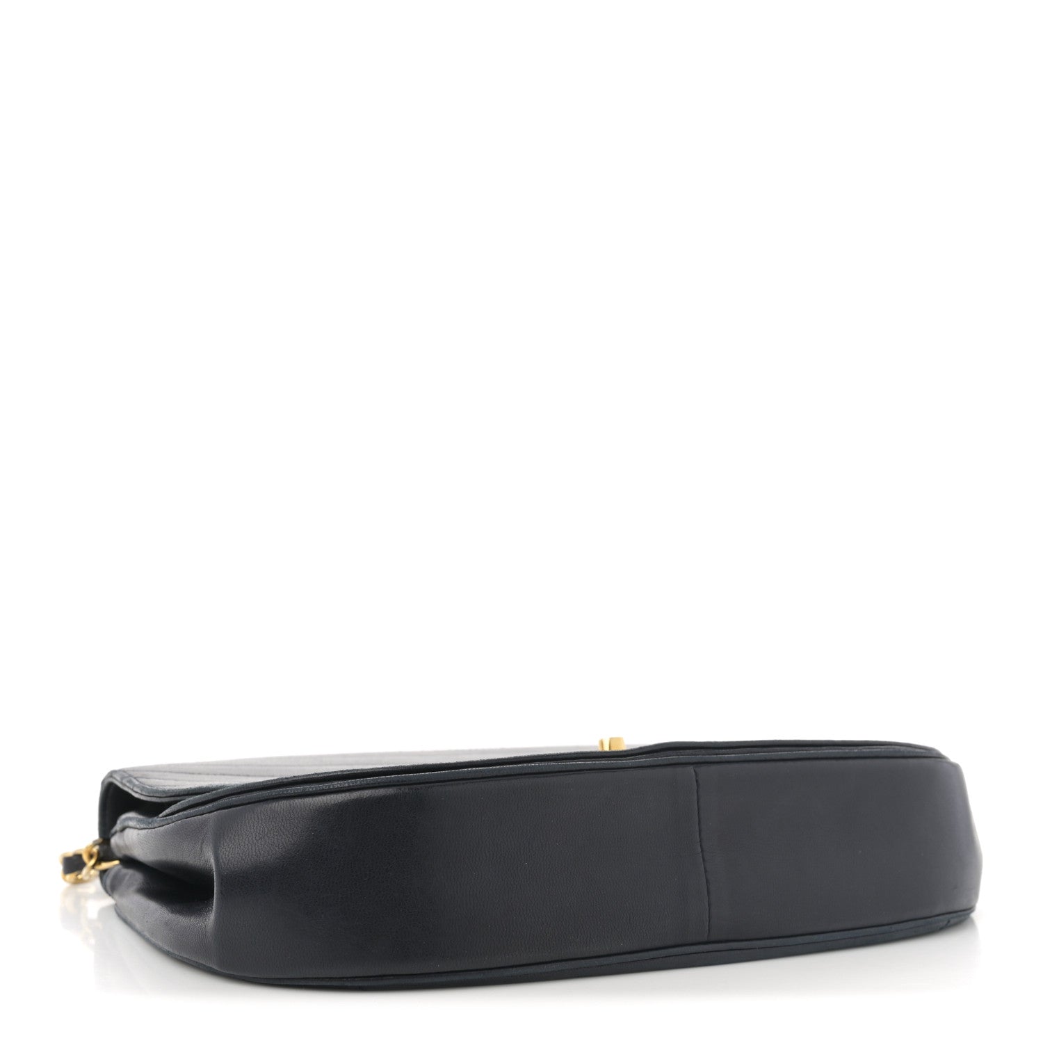 Chanel Lambskin Ribbon Quilted Small Single Flap Navy 4 of 12