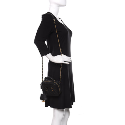 Chanel Caviar Quilted Small CC Filigree Vanity Case Black 2 of 10