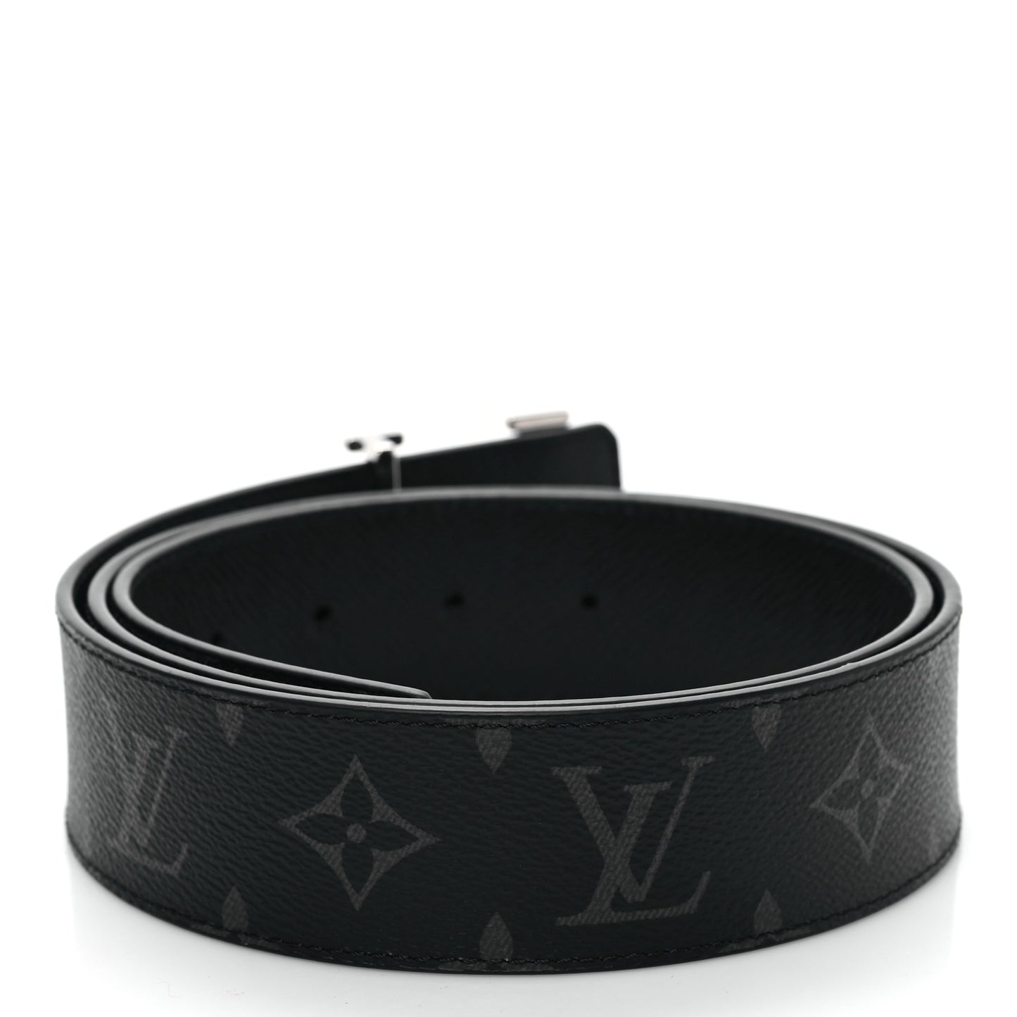 Monogram Eclipse Taigarama 40mm LV Initiales Reversible Belt 90 36 Black