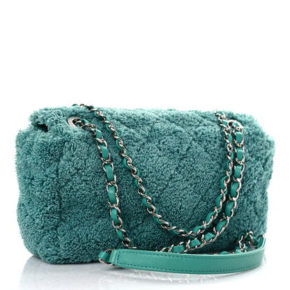 Chanel Lambskin Calfskin Mixed Fibers Quilted Medium Flap Green 3 of 9