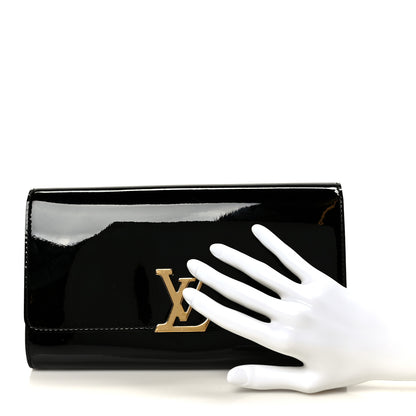 Louis Vuitton Patent Louise EW Clutch Black 2 of 7
