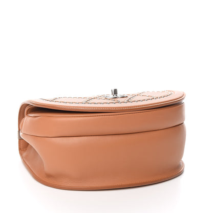 Chanel Calfskin Coco Eyelets Small Flap Bag Camel 4 of 10