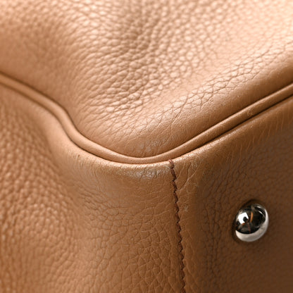 Hermes Taurillon Clemence Victoria II Cabas 35 Tabac Camel 10 of 13