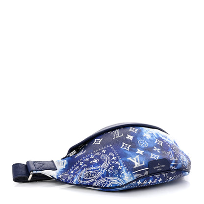 Louis Vuitton Cowhide Monogram Bandana Discovery Bumbag PM Blue 4 of 9