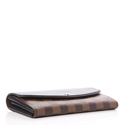 Louis Vuitton Damier Ebene Normandy Wallet Black 4 of 7