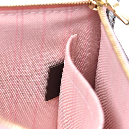 Louis Vuitton Damier Ebene Neverfull MM GM Pochette Rose Ballerine 7 of 7