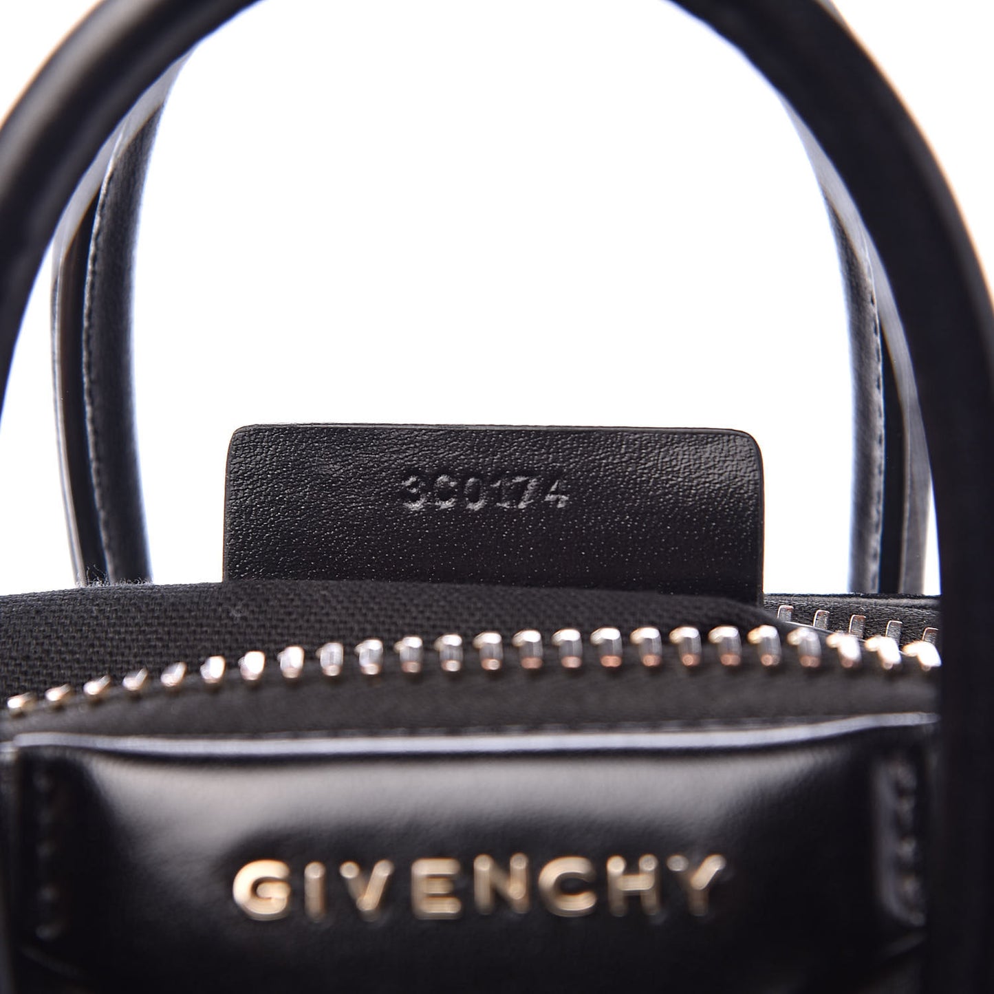 Shiny Lord Calfskin Mini Antigona Black