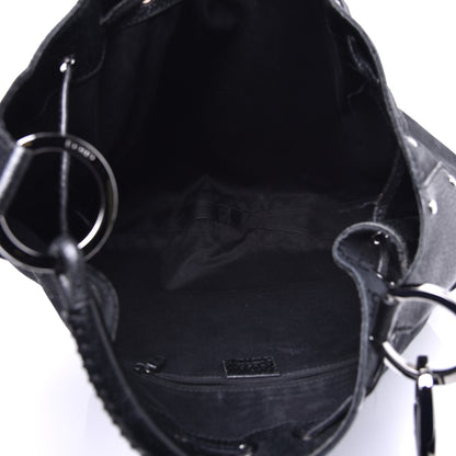 Gucci Monogram Drawstring Hobo Black 5 of 9